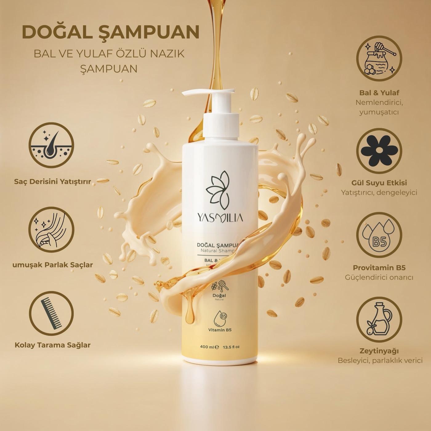 Yasmilia Doğal Premium Şampuan
